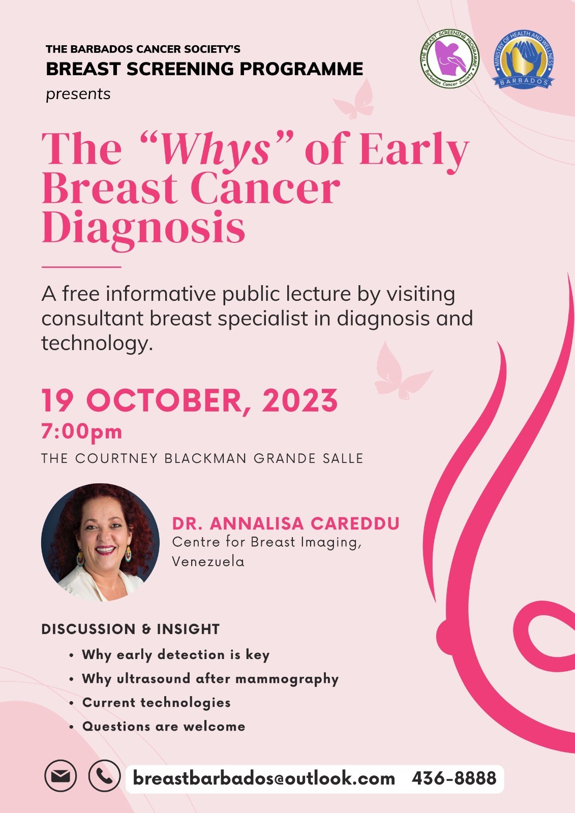 Public Lecture on The Why's of Early Breast Cancer Diagnosis